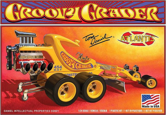 Tom Daniel Groovy Grader, Fahrzeug, 1:24, Gelb - Bild 1