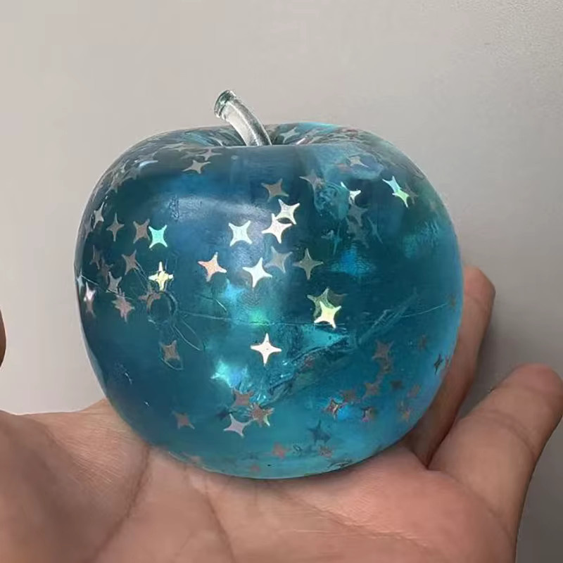 Small fire child Squishy Ocean Apple Stressbälle, 6-teiliges Set, blau - Bild 2