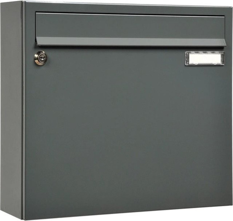 MEFA Briefkasten Sonate in Grau, B/T/H: 33 x 37 x 10,8 cm