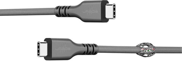 uRage uFlex USB-C-Kabel mit Mesh-Verstärkung, Schwarz, Länge: 3 m - Bild 1