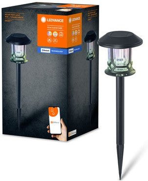 LEDVANCE SMART+ Garten Bluetooth Solar Erdspieß mit RGB LED, dimmbar, Schwarz - Bild 1