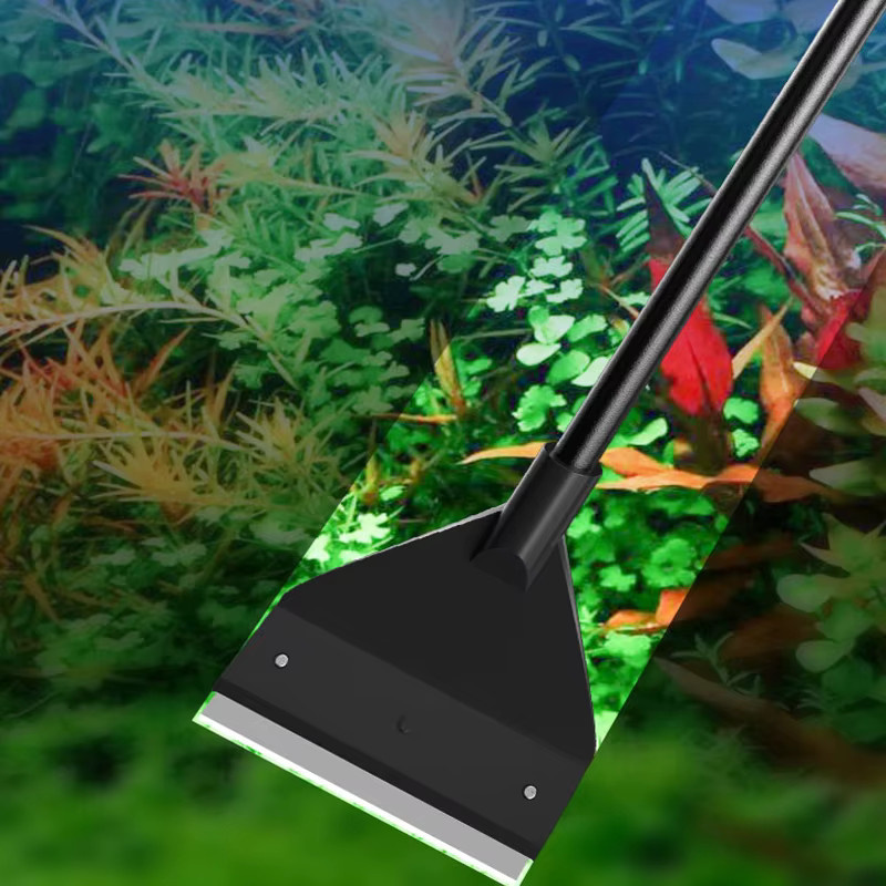 ZRDR Aquarium-Reinigungswerkzeug mit Schaber zur Algenentfernung in Schwarz - Bild 4