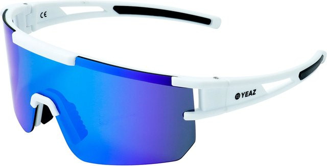 YEAZ SUNSPARK Sport-Sonnenbrille, Vollrand, Kunststoff, White/Blue, Damen - Bild 1