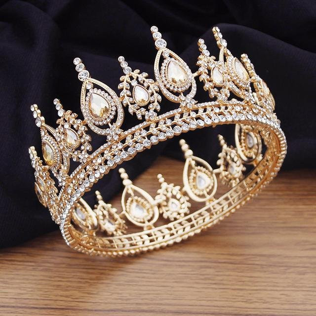 Royal Queen King Diadem, Kristall, Weiß, Unisex - Bild 1