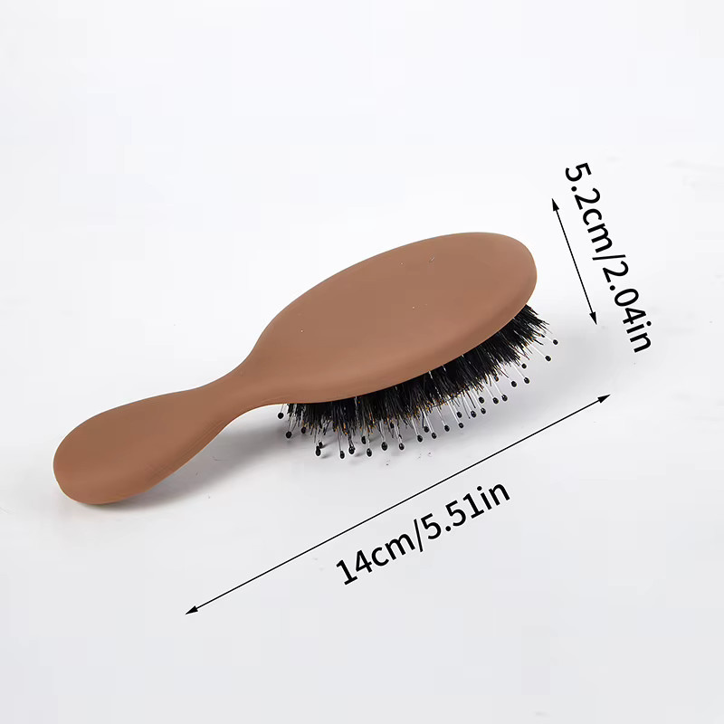 Haarbürste aus Wildschweinborsten, oval, Unisex - Bild 4