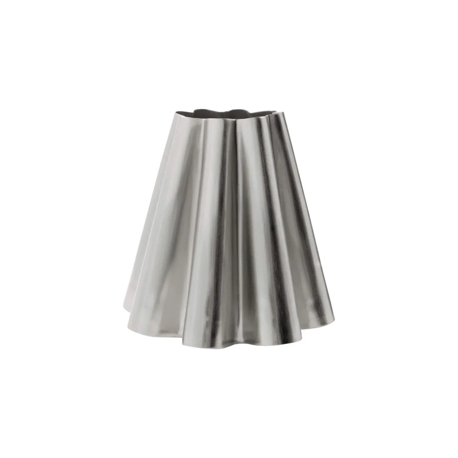 House Doctor Lampenschirm Flola in gebürstetem Silber, Durchmesser: 16 cm, Höhe: 16 cm - Bild 1