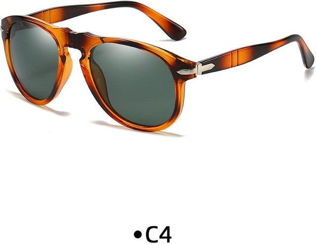 Kottdo Sonnenbrille Browline, Kunststoff, Unisex, polarisiert, grau, braun - Bild 1