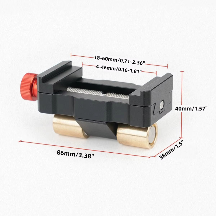 Wnew Rollenschärfer aus Aluminiumlegierung in Schwarz als Honführung und Halterung für Winkelschärfer - Bild 2
