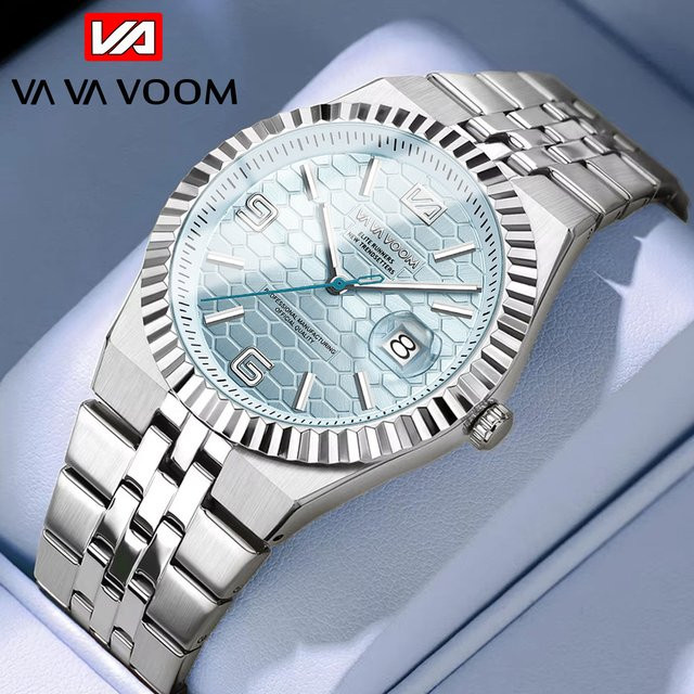 VA VOOM Armbanduhr, Quarz, Edelstahl, 40 mm, Silber, Herren - Bild 1