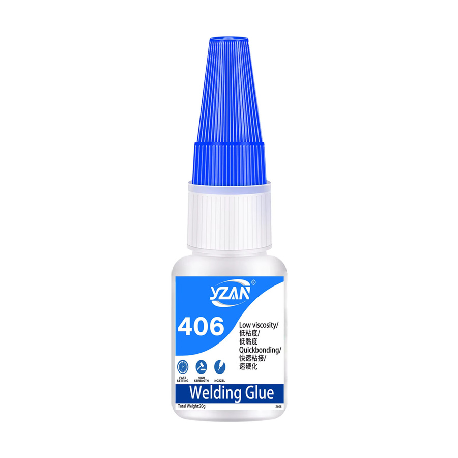 YZAN 406 Superkleber Hydroacrylat-Kleber für Leder, Gummi, Holz, Metall und Kunststoff, schnell trocknend und sofort stark haftend - Bild 7
