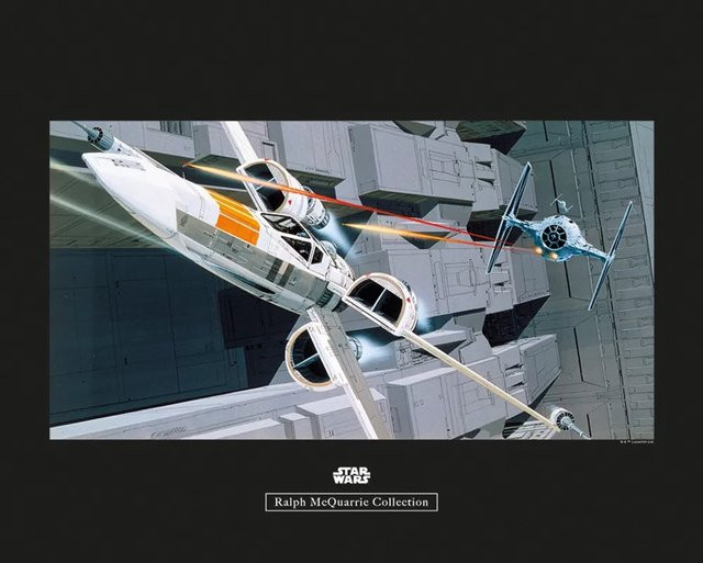 Komar Wandbild Star Wars Fighter Paper Poster Multicolor B: 50 cm, H: 40 cm - Bild 1
