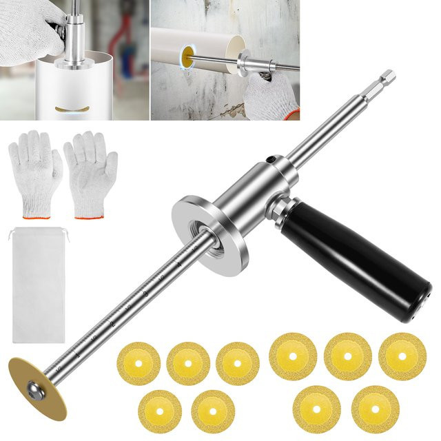 Toorise Edelstahl-PVC-Rohrschneider mit 5/11 Klingen und ergonomischem Griff zur einstellbaren Schnitttiefe - Bild 1