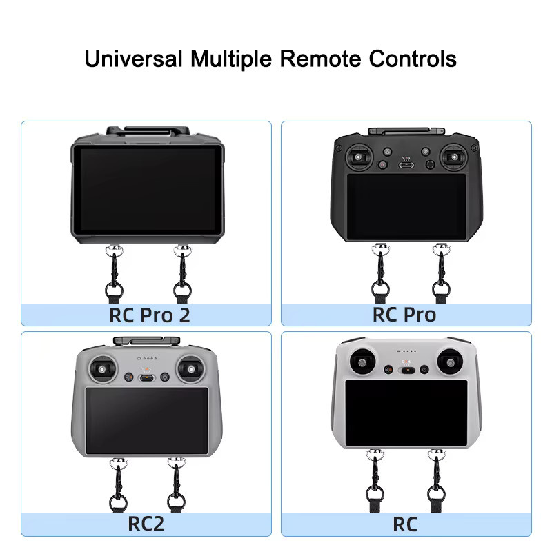DJI PU-Doppelhakengurt in Schwarz für RC Pro 2, RC Pro, RC 2 und DJI Mavic 4 Pro Fernbedienungen - Bild 5