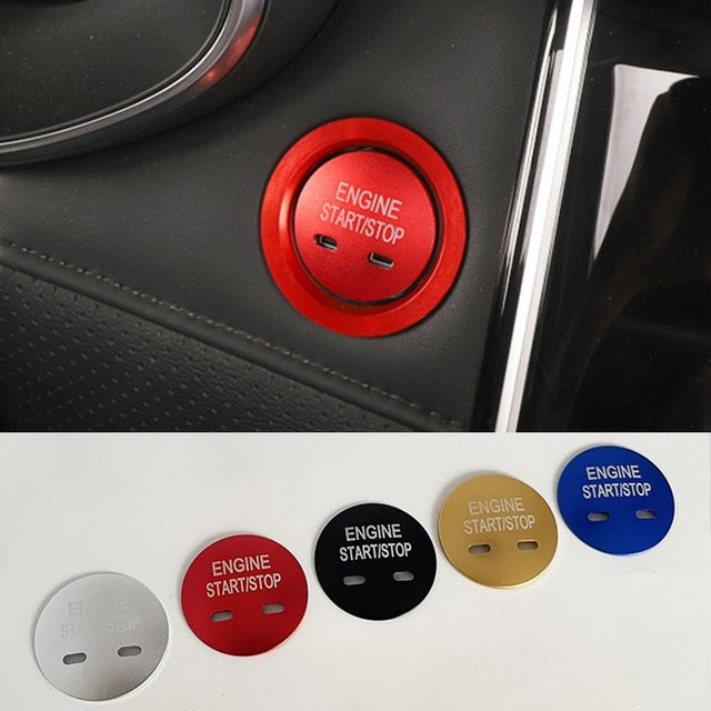 Kosero Zierring für Motor Start Taste aus Aluminiumlegierung für Roewe I5 I6 Rx3 Rx5 Max Auto Innenraum Zubehör - Bild 1