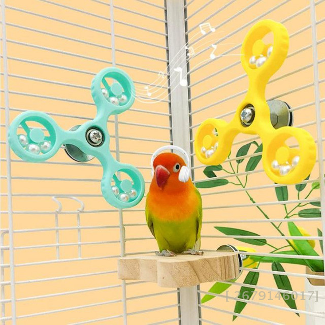 GUOMUZI Interaktiver Vogelpapagei, rotierender Windmil, Bissspielzeug - Bild 1