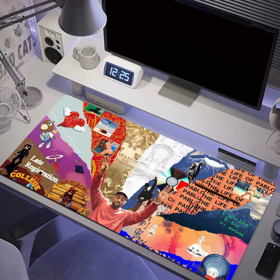 Rutschfestes und verdicktes Gaming Mousepad Officetudent im West-Design, Multicolor - Bild 4