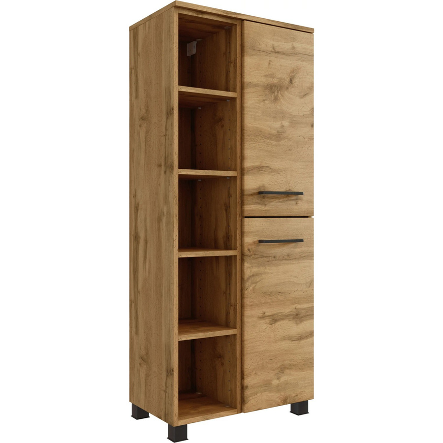 Held Möbel Midischrank Florenz in Wotaneiche, Breite: 55 cm, Höhe: 130 cm, Tiefe: 35 cm - Bild 2