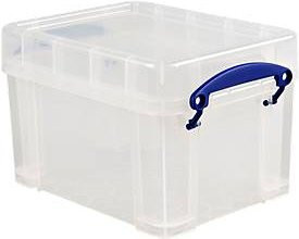 Really Useful Box Transportbox mit Deckel und Klappgriffen, transparent, Volumen 3 l, B: 18,0 cm, T: 24,0 cm, H: 16,0 cm - Bild 1