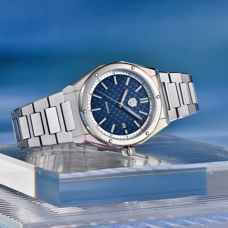 RollsTimi Armbanduhr, Quarz, Edelstahl, Saphirglas, Blau, Herren - Bild 2