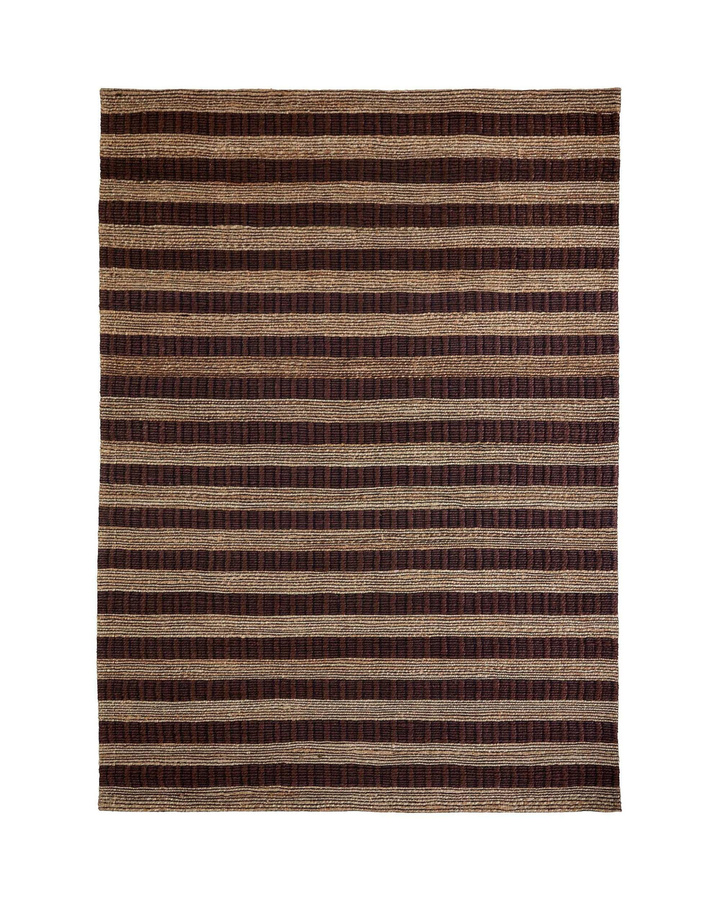 House Doctor Teppich Block in Braun Natur mit Blockmuster, B/T: 160 x 230 cm - Bild 1