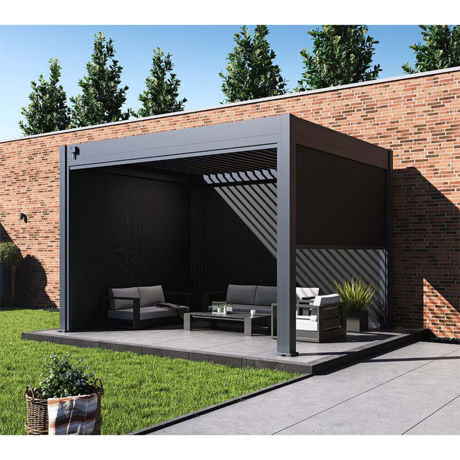 Paragon Outdoor Seitenteil für Pergola Grand Tuscan 14 in Grau, B/H: 403 x 237 cm - Bild 2