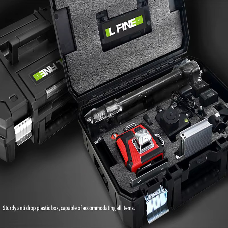 LFINE 4D Grüner Laser-Nivellierer mit 16 Linien, 360° Selbstnivellierender Kreuzlinienlaser für Innen- und Außeneinsatz inklusive 2 wiederaufladbaren Batterien - Bild 6