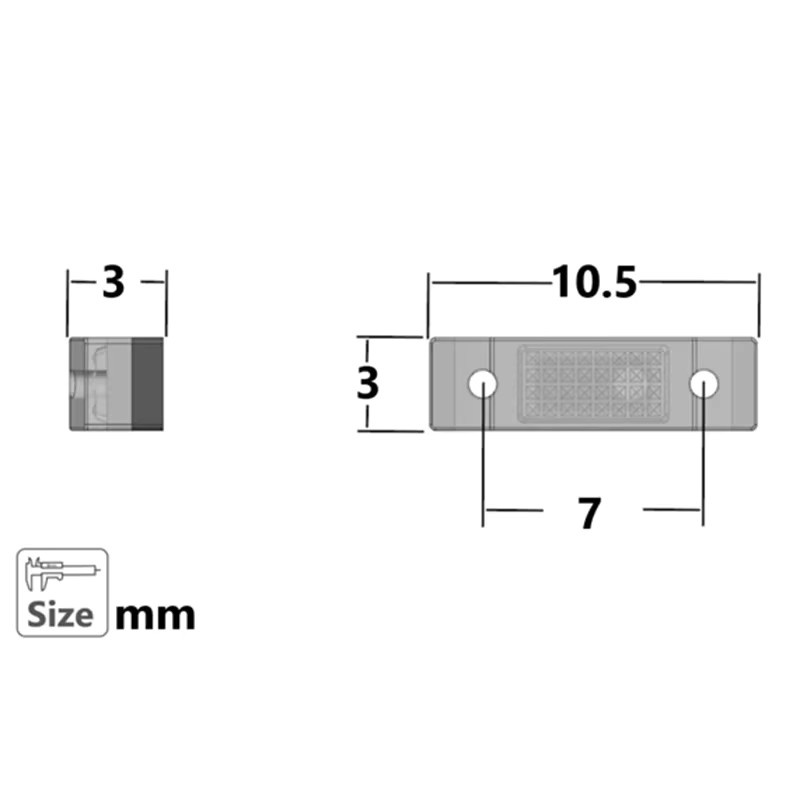 Tamiya LED-Positionsleuchte, Maßstab 1:14, 3 V, Simulationspositionsleuchte - Bild 2