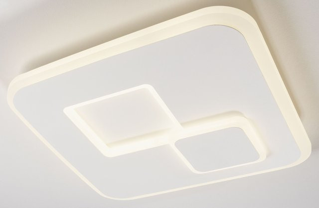 casa NOVA Deckenleuchte QUAD in Weiß, dimmbar, modern, LED, warmweiß - Bild 1