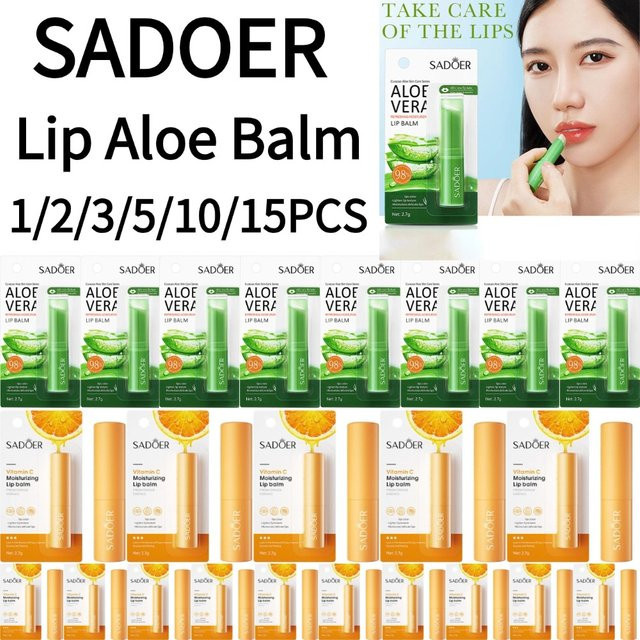 SADOER Lippen-Aloe-Balsam, glänzend, Unisex - Bild 1