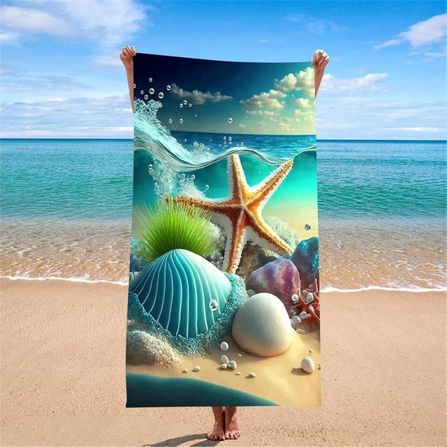 Strandtuch mit Leopardenmuster und Schmetterlingsknoten von JMG Household Supplies, extra groß, schnelltrocknend, Multicolour, B/B: 70 x 140 cm - Bild 1