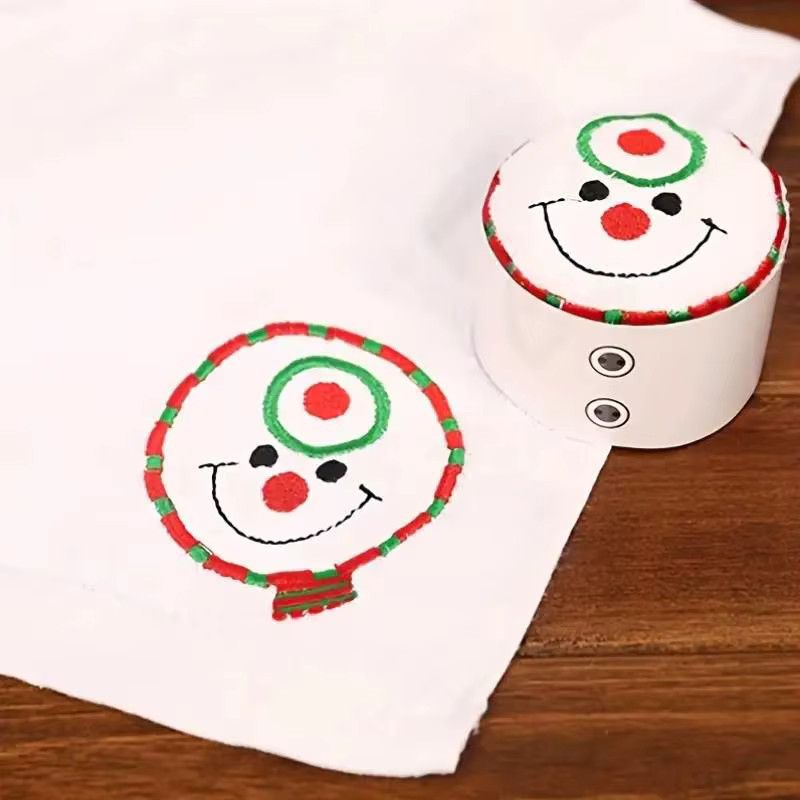 3er-Set ZQNYCY Cartoon Santa und Schneemann Handtücher aus Frottee für Küche und Badezimmer - Bild 3