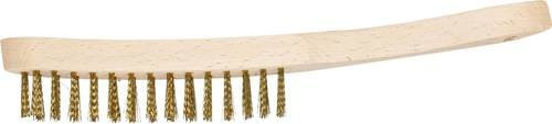 PFERD Handbürste HBU 20 mit 2-reihigem Messing-Draht Ø 0,30 mm für Holz, Metall und universelle Anwendungen in Gold - Bild 1