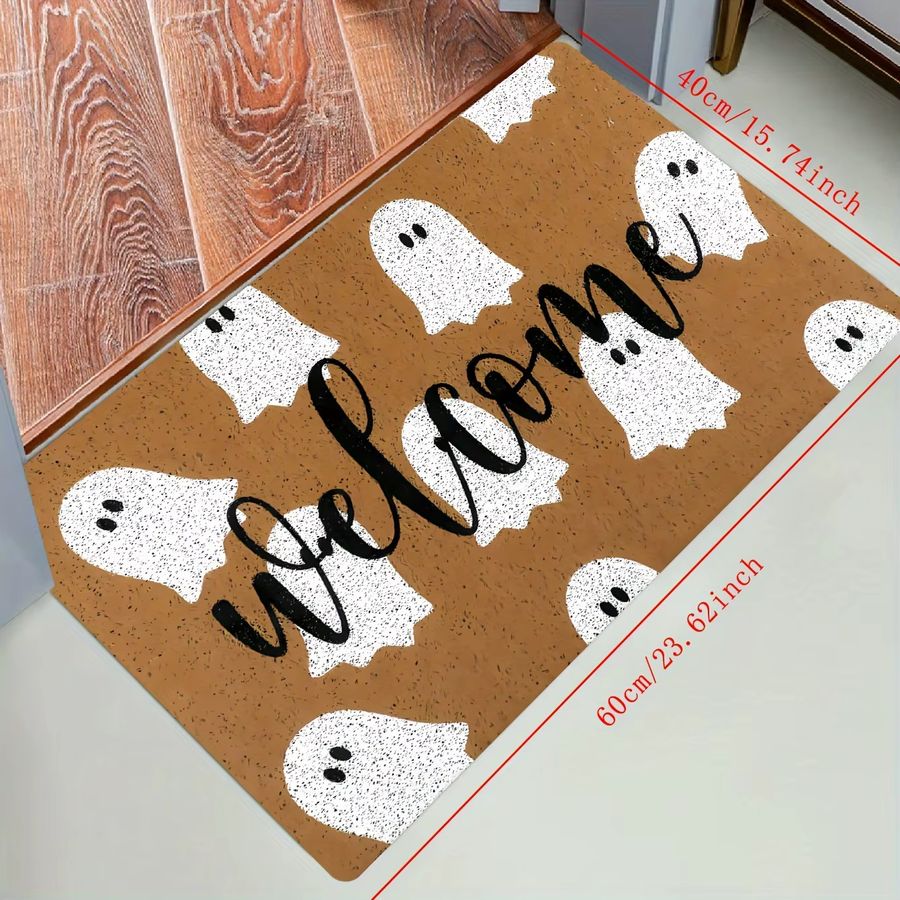 VIKamas Flanellteppich mit Halloween-Motiv als dekorativer Druckteppich für den Eingangsbereich und das Wohnzimmer - Bild 3
