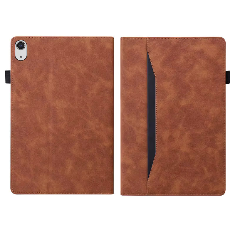 VIGENCIA Luxus PU Leder Brieftasche Schutzhülle für iPad 11 Zoll 10. und 11. Generation in Blau und Braun - Bild 2