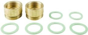 Grundfos Ausgleichsstück A 1 in Gold, G 1 1/4 x G 1 1/2 mit 2x15mm Innengewinde - Bild 1