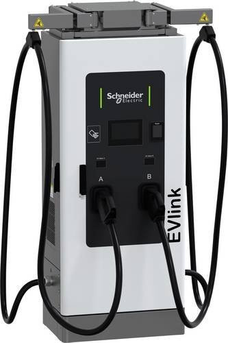 Schneider Electric Ladestation Typ 2 60kW mit NFC und RFID, Floor Standing, Weiß - Bild 1