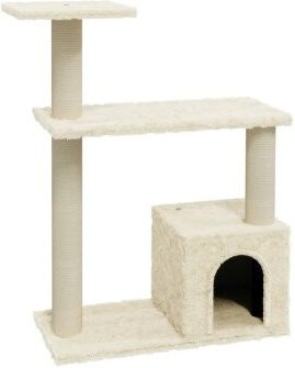 VidaXL Kratzbaum mit Sisal-Kratzsäulen und Höhle in Beige, Höhe: 70 cm - Bild 1