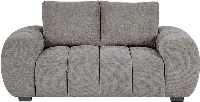 Berenia Sofa in Grau mit Stoffbezug und Armlehnen, Breite: 168 cm - Bild 1