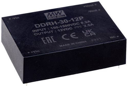 MEAN WELL DDRH-30-24P DC/DC-Wandler Print 24 V/DC Schwarz - Bild 1