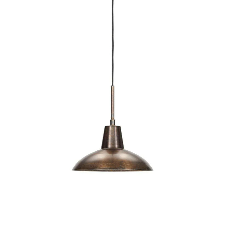 House Doctor Hängeleuchte Desk in Antik Braun aus Metall für Essbereich und Küche, Höhe: 31 cm - Bild 1