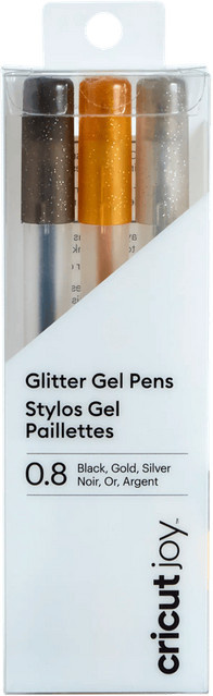 Cricut Joy Medium Point Gel Pen Set 3er-Pack in Schwarz, Gold und Silber - Bild 1