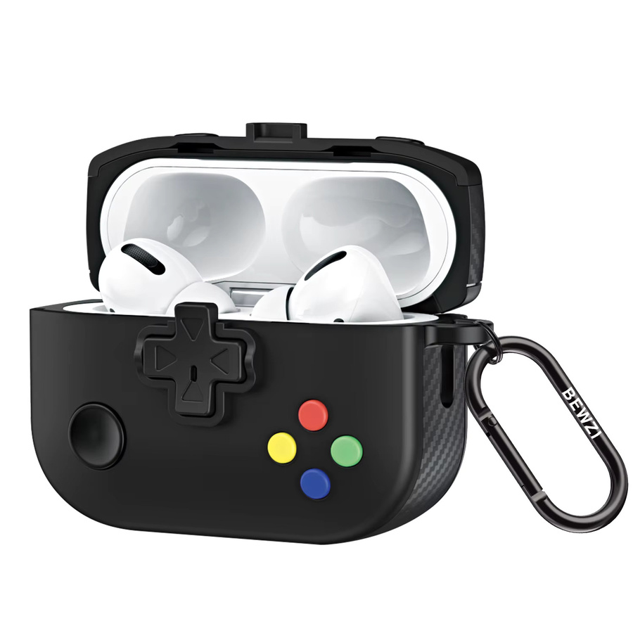 Schutzhülle im Cool Game Style für Apple AirPods Pro 2. Generation in Schwarz und Weiß - Bild 1