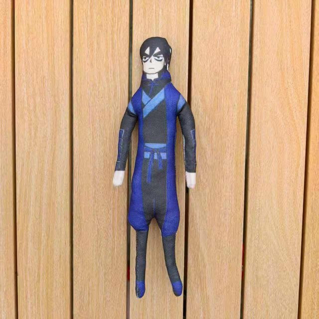 Yiran toy Schere Sieben Sieben Dreizehn Plüschpuppen, Blau, 28cm, ab 14 Jahren - Bild 1