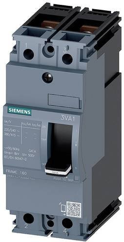 Siemens 3VA1180-4ED22-0AA0 Leistungsschalter in Grau mit einem Einstellbereich von 80 - 80A und einer maximalen Schaltspannung von 415 V/AC - Bild 1