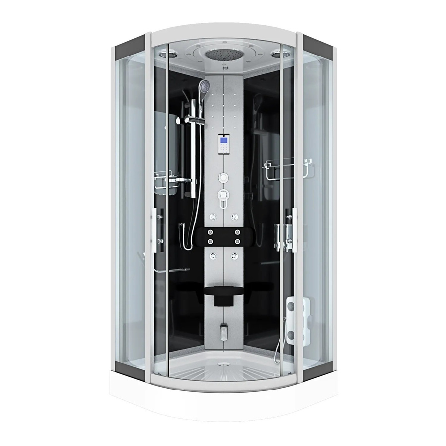 AcquaVapore Dampfdusche Duschkabine mit Regendusche, Handbrause und LED-Beleuchtung, B/T: 80 x 80 cm - Bild 2