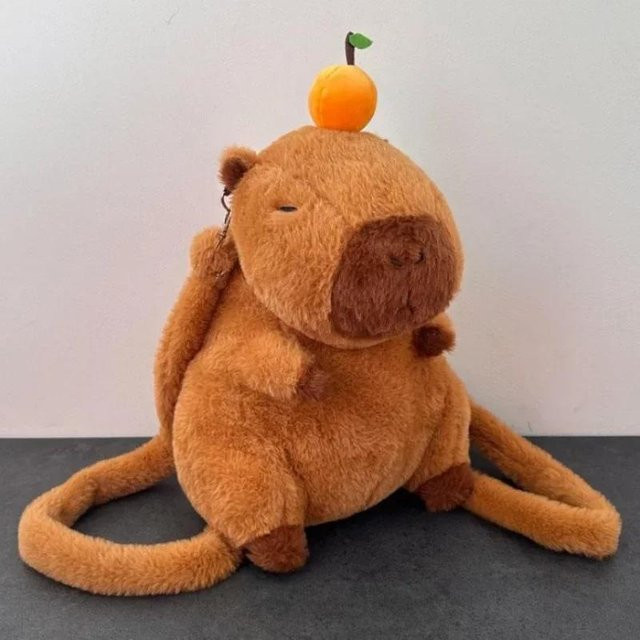 Binchi Fitness Capybara Plüsch Rucksack, Puppe, grün, ab 6 Jahren - Bild 1