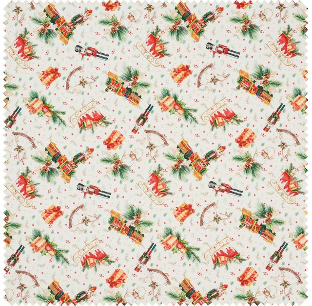 Westfalenstoffe Baumwoll-Stoff Rothenburg Nußknacker Multicolor - Bild 1