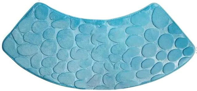 Rutschfeste Duschmatte MaMa workplace in Blau aus Polyester, waschbar - Bild 1