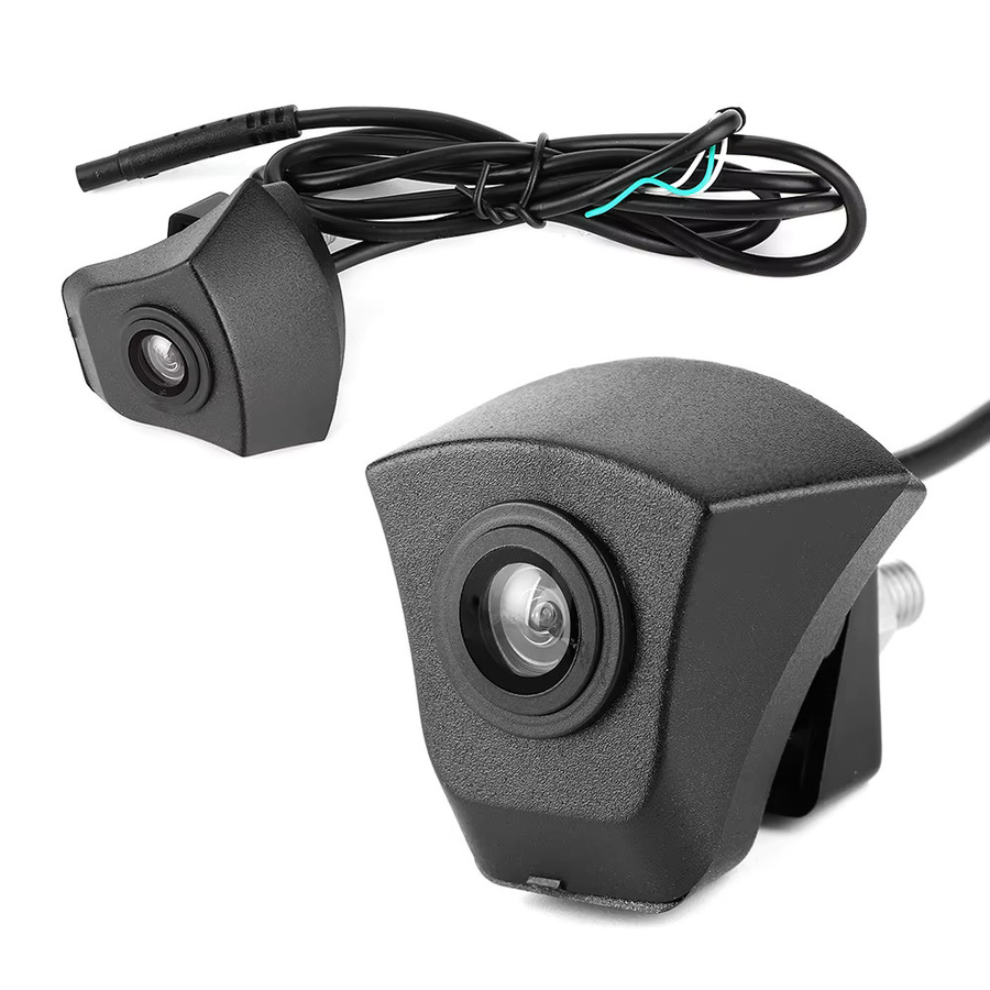 EBTOOLS CCD Frontkamera mit eingebautem Logo, wasserdicht mit Nachtsicht-Monitor, passend für Audi A4 A5 A6 A7 A8 Q3 Q5 Q7, Schwarz - Bild 2