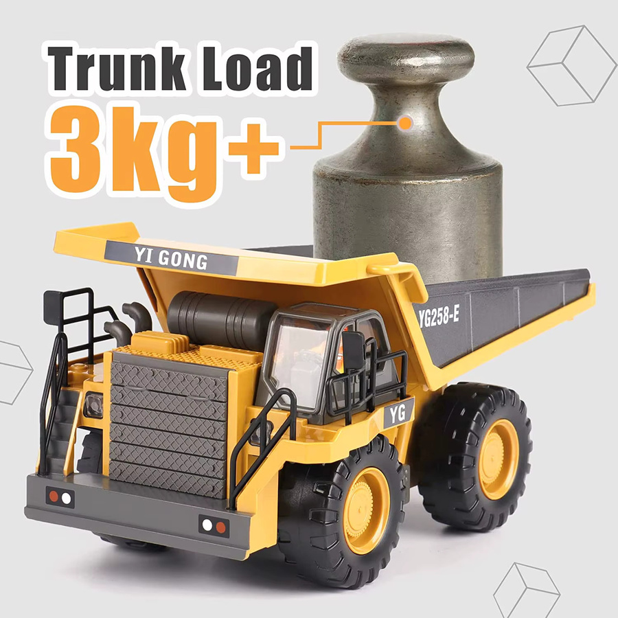 CONUSEA RC Muldenkipper Auto, 1:24, Metall, mit Licht, ferngesteuert - Bild 4